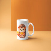 Mooie herfst egel mok – Illustratie van de oogst