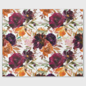 Mooie Herfst, Floral-omslagpapier Cadeaupapier (Vlak)