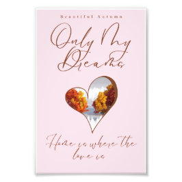 Mooie herfst foto afdruk