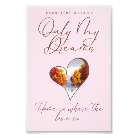 Mooie herfst foto afdruk (Voorkant)