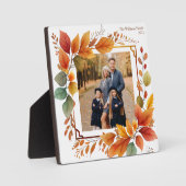 Mooie Herfst gebladerte foto Thanksgiving Fotoplaat (Voorkant)