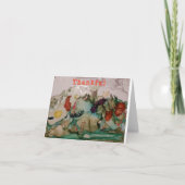 Mooie herfst geschilderd Dankbare kaarten (Voorkant)