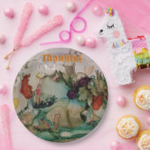 Mooie herfst geschilderde dankbare papieren borden bordje (Feest)