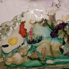 Mooie herfst geschilderde dankbare papieren borden bordje