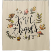 Mooie Herfst geven Bedankt douchegordijn (Voorkant)
