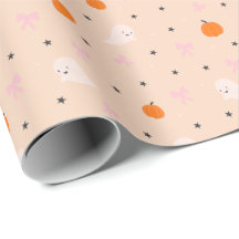Mooie herfst Halloween-spookpatroon inpakpapier