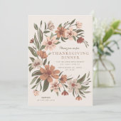 Mooie herfst/herfst bloemenspray Thanksgiving Kaart (Staand voorkant)