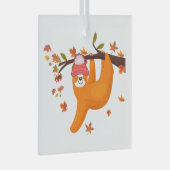 mooie herfst herfst herfst biedt gelukkig deken glas ornament (Voorkant Rechts)