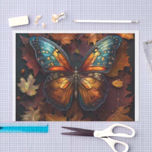 Mooie Herfst herfst vlinder decoupage papier (Craft)