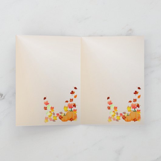 Mooie Herfst Kaart (Binnen)