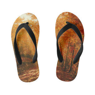 Mooie herfst kinder teenslippers