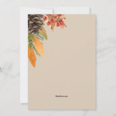 Mooie Herfst Luncheon Kaart (Achterkant)