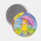 Mooie herfst magneet (Voorkant / Achterkant)