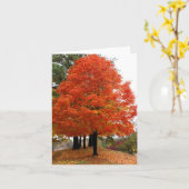 Mooie Herfst Notecard Kaart (Gele Bloem)