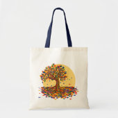 Mooie herfst regenboog boom mooie herfst thanksgiv tote bag (Voorkant)