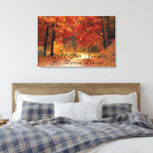 Mooie Herfst Road Canvas Print (Insitu (Slaapkamer))