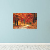 Mooie Herfst Road Canvas Print (Insitu (Houten vloer))