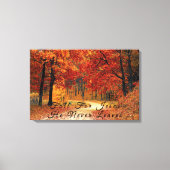 Mooie Herfst Road Canvas Print (Voorkant)