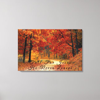 Mooie Herfst Road Canvas Print