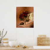 Mooie herfst Rozen Poster (Keuken)