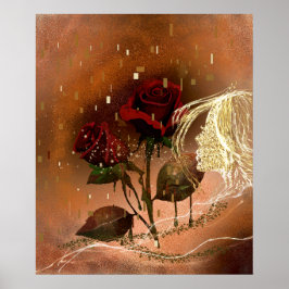 Mooie herfst Rozen Poster