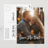 Mooie herfst save the date uitnodiging (Voorkant / Achterkant)