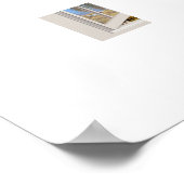 Mooie Herfst Scene bekeken door een open raam Poster (Hoek)