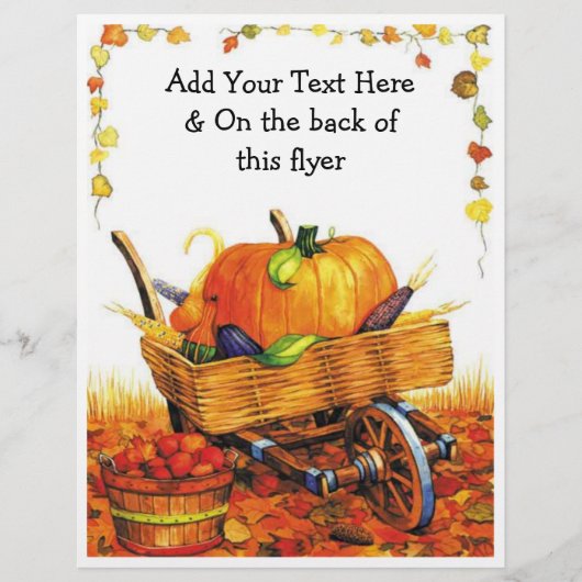 Mooie Herfst Scene Flyer (Voorkant)