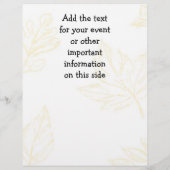 Mooie Herfst Scene Flyer (Achterkant)