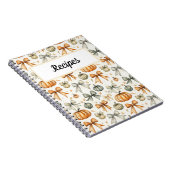 Mooie Herfst Strik Patroon Notitieboek (Rechterzijde)