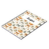 Mooie Herfst Strik Patroon Notitieboek (Linkerzijde)