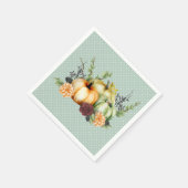 Mooie Herfst Thanksgiving Waterverf Servet (Hoek)