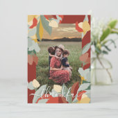 Mooie Herfst Thanksgiving Wenskaart Feestdagenkaart (Staand voorkant)