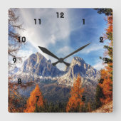 Mooie Herfst Trees Berlijnse wandklok (Voorkant)