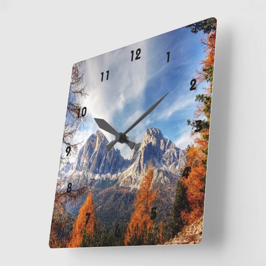 Mooie Herfst Trees Berlijnse wandklok (Hoek)