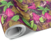 Mooie herfst-ventilatorpatronen cadeaupapier (Rol Hoek)