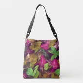 Mooie herfst-ventilatorpatronen crossbody tas (Achterkant)