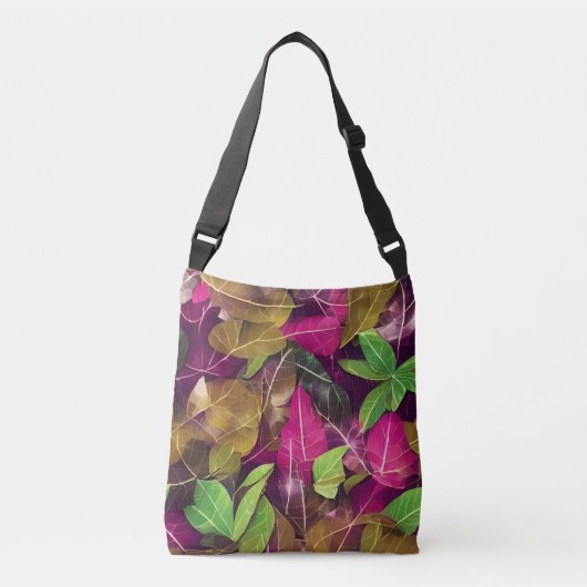 Mooie herfst-ventilatorpatronen crossbody tas (Voorkant)