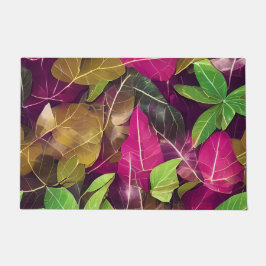 Mooie herfst-ventilatorpatronen deurmat