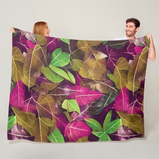 Mooie herfst-ventilatorpatronen fleece deken (In situ)