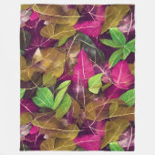 Mooie herfst-ventilatorpatronen fleece deken (Voorkant)