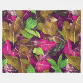 Mooie herfst-ventilatorpatronen fleece deken (Voorkant (Horizontaal))