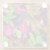 Mooie herfst-ventilatorpatronen glazen onderzetter (Achterkant)