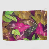 Mooie herfst-ventilatorpatronen golfhanddoek (Horizontaal)