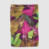 Mooie herfst-ventilatorpatronen golfhanddoek (Voorkant)