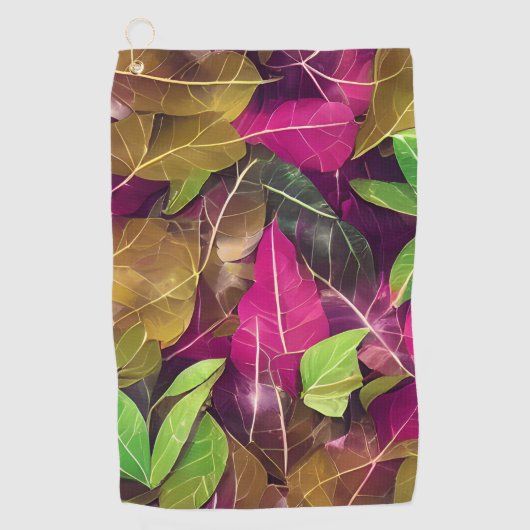 Mooie herfst-ventilatorpatronen golfhanddoek (Voorkant)