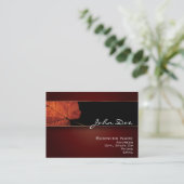 Mooie herfst visitekaartje (Staand voorkant)