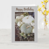 **MOOIE HERFST** VROLIJKE VERJAARDAG KAART (Gele Bloem)