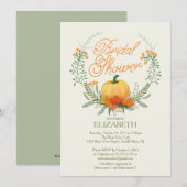 Mooie herfst Wreath Bridal Shower Kaart (Voorkant / Achterkant)