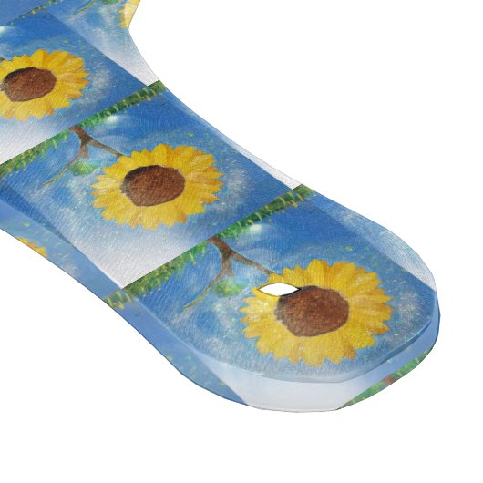 Mooie Herfst Zonnebloem Glinstert Snijplank (Hoek)